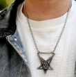 Přívěsek chirurgická ocel Baphomet Horned Krampus Pentagram BRONZE  