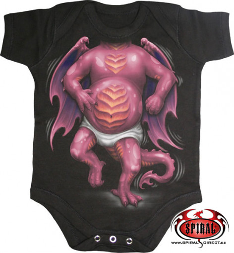 Dětské body Dupačky Spiral Direct DRAGON WIGGLE – DOPRODEJ  