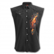 Košile bez rukávů/Vesta Spiral SKULL LAVA XXXXL  