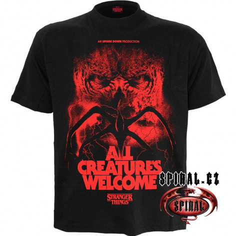 Spiral TRIČKO STRANGE THINGS - ALL CREATURES WELCOME  