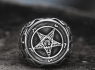 OCELOVÝ PRSTEN BAPHOMET Satan Ring  