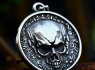Přívěsek chirurgická ocel lebka ROUND SKULL  