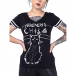 Dámské tričko MOON KITTY VARSITY  