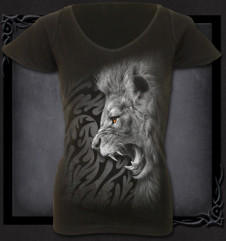 Dámské Tričko Spiral Řev lva TRIBAL LION DS136343