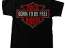 Motorkářské tričko Born to be Free - FAN-T001  