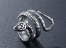 OCELOVÝ PRSTEN HAD COILED SNAKE  