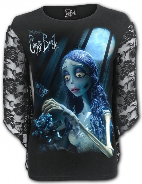 Dámské Tričko Spiral HORROR - CORPSE BRIDE - GLOW IN THE DARK FG305139   