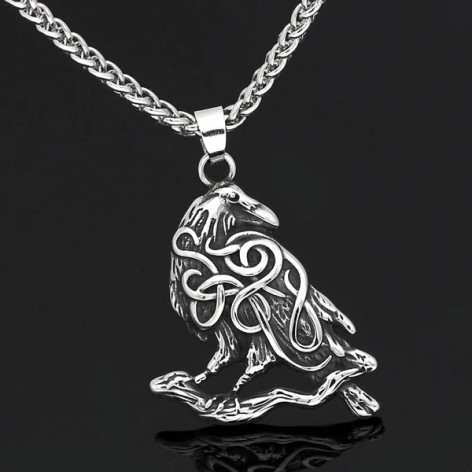 Přívěsek chirurgická ocel VIKING Celtic Knot Raven  