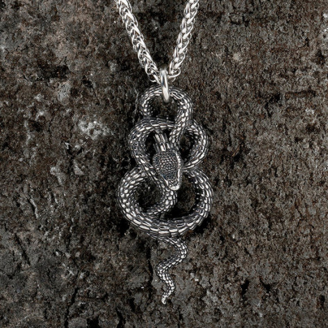 Přívěsek chirurgická ocel HAD COILED SNAKE  