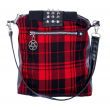 Kabelka BELLADONNA RED CHECK  