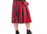 KILT PÁNSKÝ BLACK PISTOL Short Kilt Tartan RED  