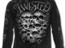 Tričko dlouhý rukáv TWISTED SKULLS DS148700  