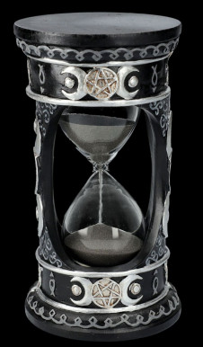 Přesýpací hodiny Black and silver Wiccan