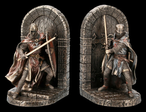 Stojan na knihy s rytířem  