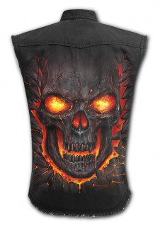 Košile bez rukávů Spiral SKULL LAVA XXXXL