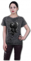 Dámské tričko s havranem RAVEN HEART ACID DT263164 XXXXL  