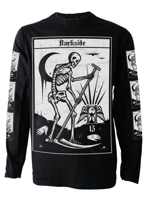 Pánské tričko dlouhý rukáv Death Tarot Card  