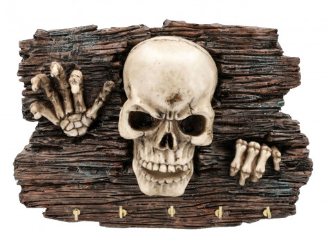 Věšák na klíče Lebka - Skeleton  