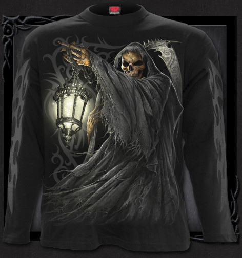 Metalové tričko dlouhý rukáv Spiral Smrtka s lucernou DEATH LANTERN TR416700  