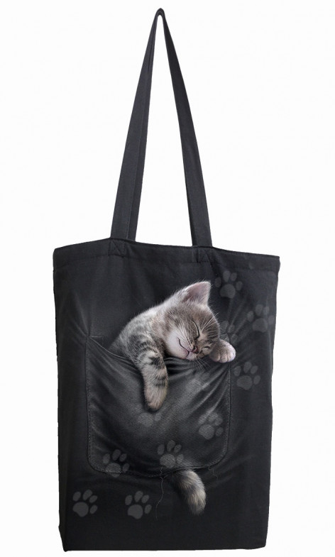 Plátěná taška Tote bag Spiral Kočka POCKET KITTEN  