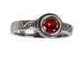 Prsten chirurgická ocel Spiral Red  