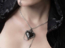 Přívěsek Srdce čarodějnice Alchemy Gothic - Witch Heart  
