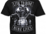 Motorkářské tričko s kočkou Spiral NINE LIVES TR501600  