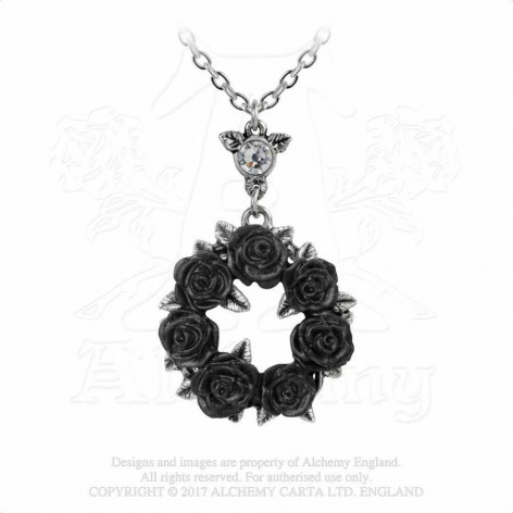 Přívěsek Alchemy Gothic - Růže Ring 'O Roses  