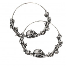 Náušnice chirurgická ocel Lebky - SKULLS