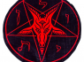 Deka/přehoz BAPHOMET Satan Red  