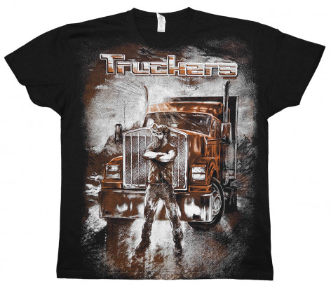 Motorkářské tričko KAMION - TRUCKERS ORANGE  