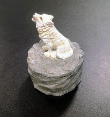 Krabička na cetky - šperkovnice vlk SITTING WOLF