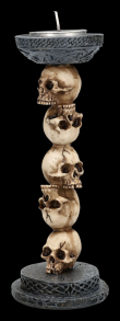 Svícen Skull column  