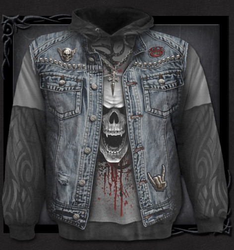 MIKINA Spiral Riflová vesta THRASH METAL WR150809  