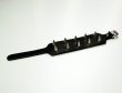Kožený náramek stahovák dvouřadý s hroty STX-WB134  