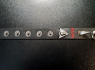 Obojek/choker s hroty RED EVIL EYE  
