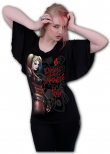 Dámské Tričko HORROR - HARLEY QUINN - EMBRACE MADNESS FG411141  