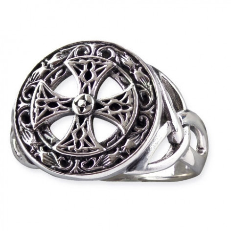 Prsten chirurgická ocel Keltský kříž Celtic Cross  
