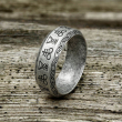 OCELOVÝ PRSTEN LEVIATHAN LUCIFER SATANIC RING  