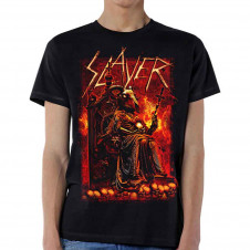 Tričko pánské Slayer - Goat Skull - Black - ROCK OFF - SLAYTEE42MB