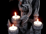 Svícen s drakem Black dragon Tea light holder  