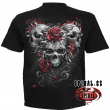 Spiral TRIČKO Lebka a růže SKULLS N ROSES Spiral TRIČKO Lebka a růže SKULLS N ROSES