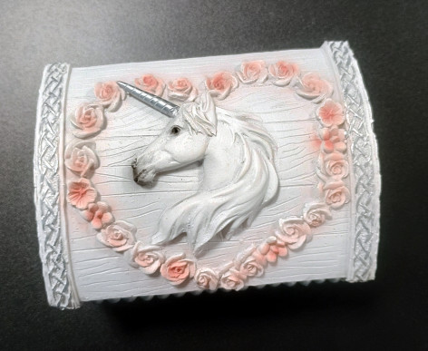 Krabička na cetky - šperkovnice JEDNOROŽEC WHITE UNICORN  