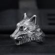 OCELOVÝ PRSTEN Wild Wolf Viking Ring  