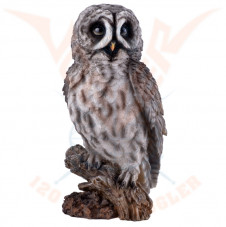 Figurka Sova PUŠTÍK VOUSATÝ - Great Grey Owl standing VELKÝ