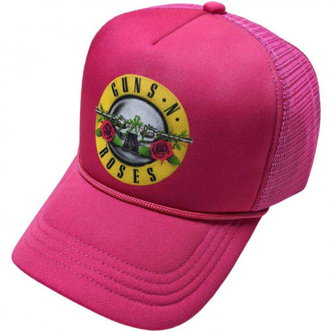 Kšiltovka/čepice Guns N' Roses - Mesh Back Cap: Classic Logo (Pink)  