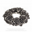 Věnec Alchemy Gothic Black Rose Wreath  