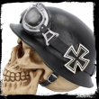 Lebka Iron Cross Biker Skull  
