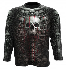 Tričko dlouhý rukáv Spiral Sbírka lebek Death Ribs WR156704 - VĚTŠÍ ROZMĚRY!!!