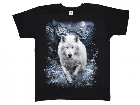 Tričko s vlkem WHITE WOLF RIVER  